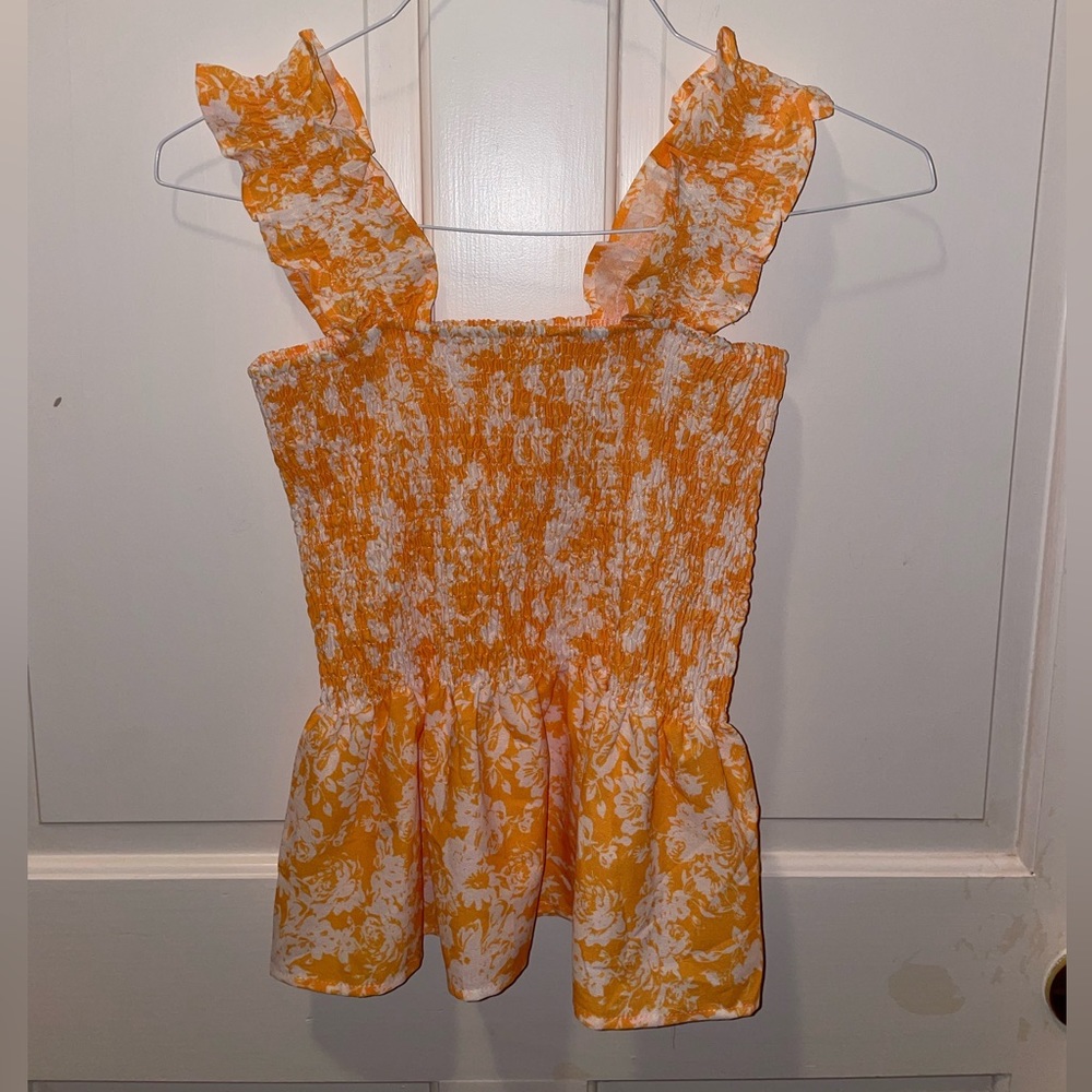 Floral Summer Tank Top - Size Small